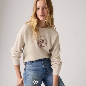 Levi's Graphic Lassen Crewneck - Oatmeal Heather White